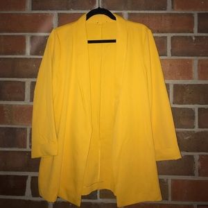Mustard yellow blazer!